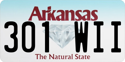 AR license plate 301WII
