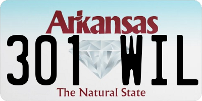 AR license plate 301WIL
