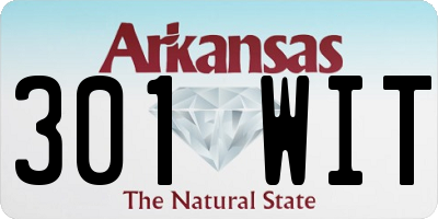 AR license plate 301WIT