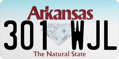 AR license plate 301WJL