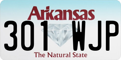 AR license plate 301WJP