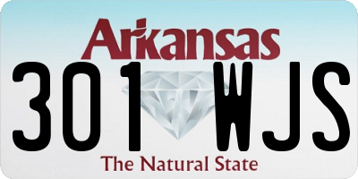 AR license plate 301WJS