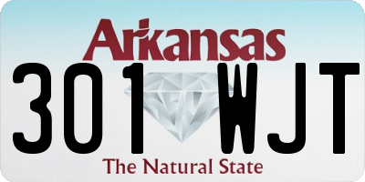 AR license plate 301WJT
