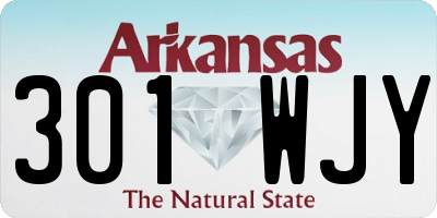 AR license plate 301WJY