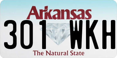 AR license plate 301WKH