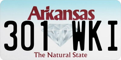 AR license plate 301WKI
