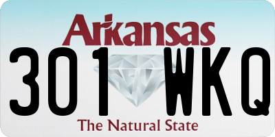 AR license plate 301WKQ