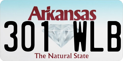 AR license plate 301WLB