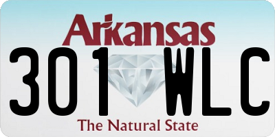AR license plate 301WLC