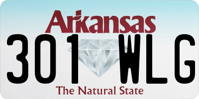 AR license plate 301WLG