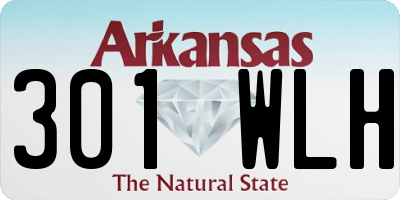 AR license plate 301WLH