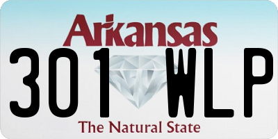 AR license plate 301WLP
