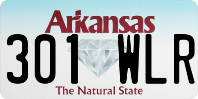 AR license plate 301WLR