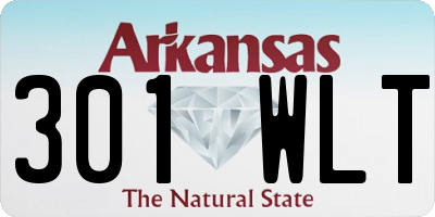 AR license plate 301WLT