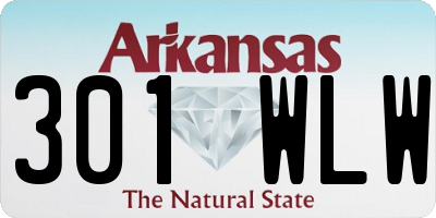 AR license plate 301WLW