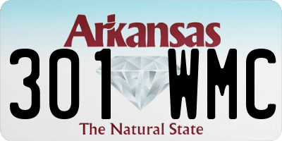 AR license plate 301WMC