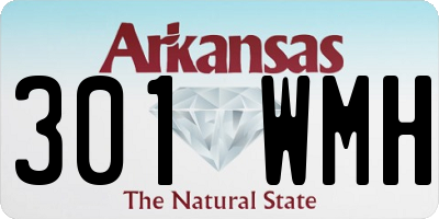 AR license plate 301WMH