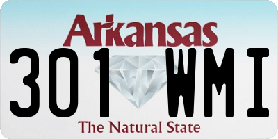 AR license plate 301WMI