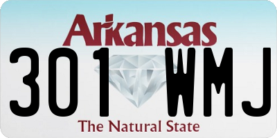 AR license plate 301WMJ