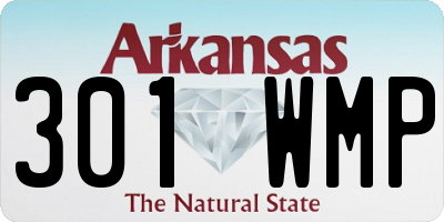 AR license plate 301WMP