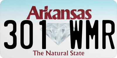 AR license plate 301WMR