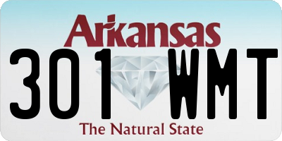 AR license plate 301WMT