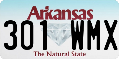 AR license plate 301WMX