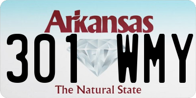 AR license plate 301WMY