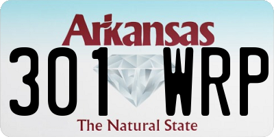 AR license plate 301WRP
