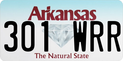 AR license plate 301WRR