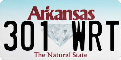 AR license plate 301WRT