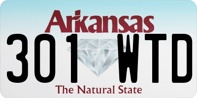 AR license plate 301WTD