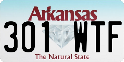 AR license plate 301WTF