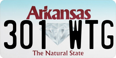 AR license plate 301WTG