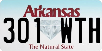 AR license plate 301WTH