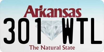AR license plate 301WTL