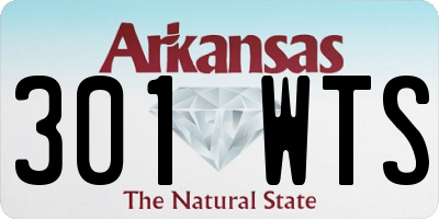 AR license plate 301WTS