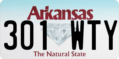 AR license plate 301WTY