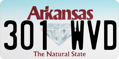 AR license plate 301WVD