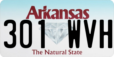 AR license plate 301WVH