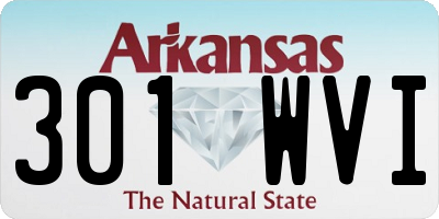 AR license plate 301WVI