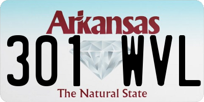 AR license plate 301WVL