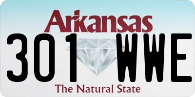 AR license plate 301WWE