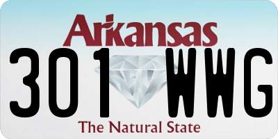 AR license plate 301WWG