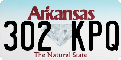 AR license plate 302KPQ