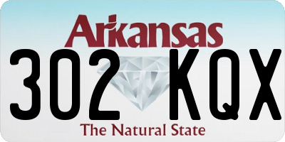 AR license plate 302KQX