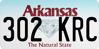 AR license plate 302KRC