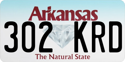 AR license plate 302KRD