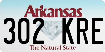 AR license plate 302KRE