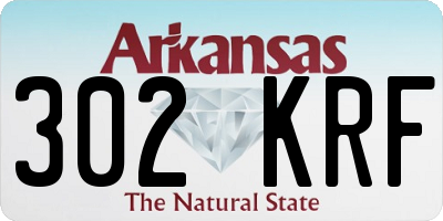 AR license plate 302KRF
